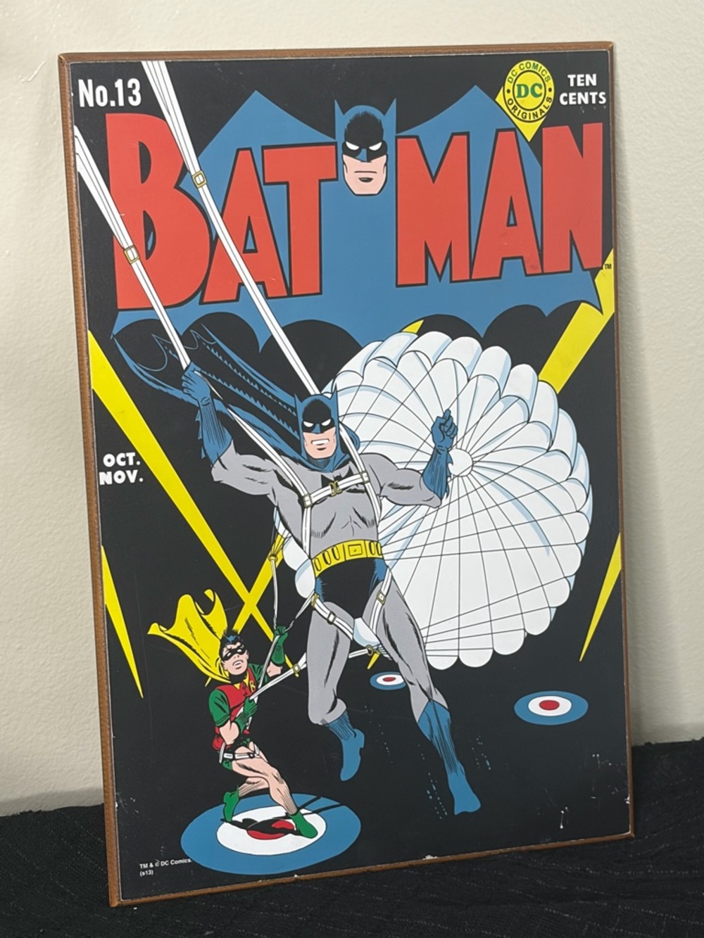 DC Comics Batman Robin No. 13 Vintage Comic Cover Wall Art Plaque